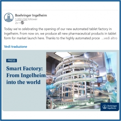 BOEHRINGER INGELHEIM CHOISIT IWT POUR SA NOUVELLE USINE DE TABLETTES