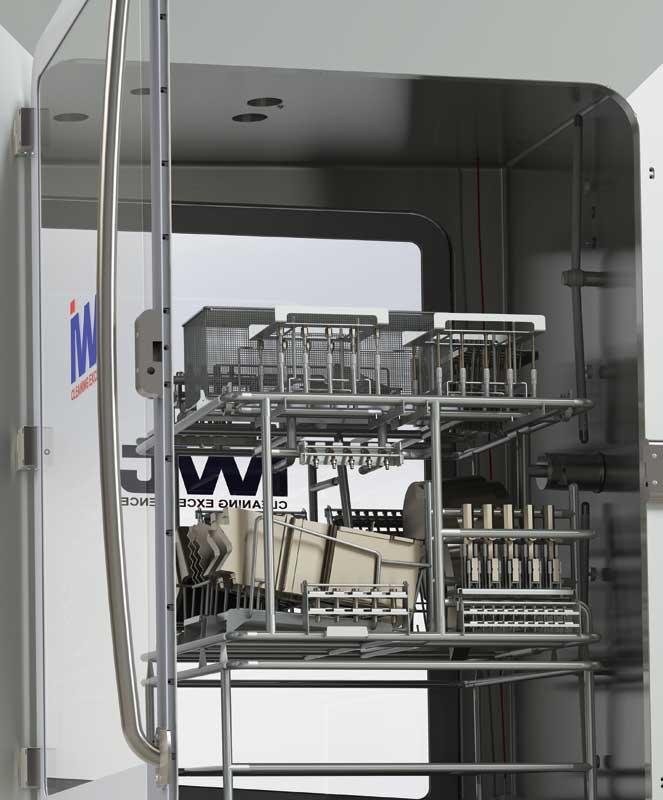 2CLEAN - due processi di lavaggio - lavatrice industriale cGMP per Lavaggio BIN, IBC e parti pharma